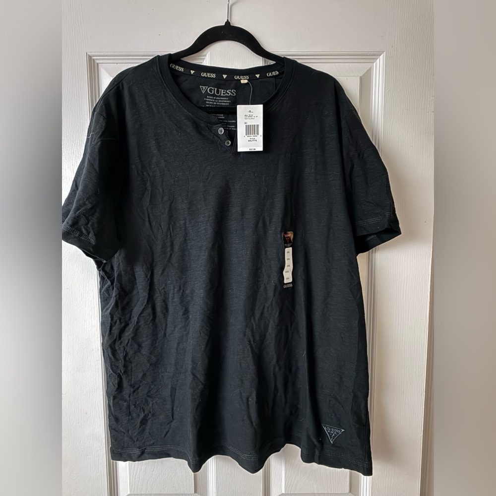 Vintage Guess Charcoal Henley T-Shirt